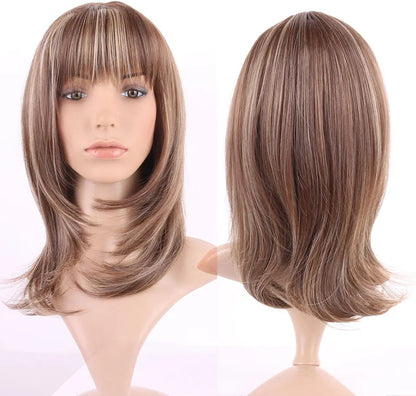 Long Straight Synthetic Wig for Women - 26+ Inches High Temperature Fiber Regular Wig, Perm & Dye Available