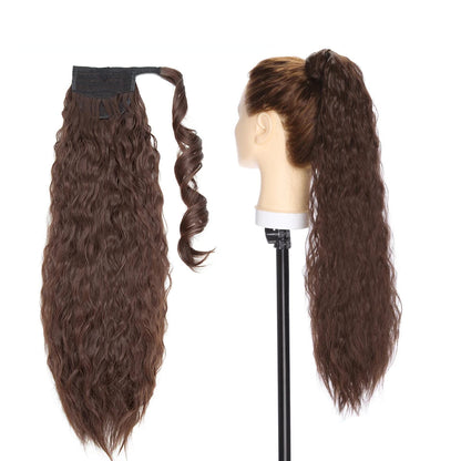 17-Inch Wavy Synthetic Clip-In Hair Extensions – Heat Resistant Fiber for Instant Volume & Style