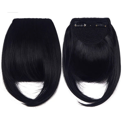 Kanekalon Clip-In Blunt Bangs Hair Extension – Frosted Color, Easy Fit & Washable