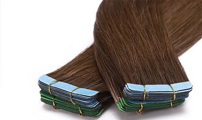 VeSunny 100% Real Human Hair Tape-In Extensions | 12-24 Inch, Silky Straight, Volume & Length