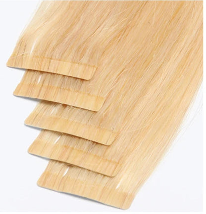 Premium Tape-In Hair Extensions | 100% Human Hair, Straight & Wavy, 18-22 Inches, Dyeable, 10-40 Pieces Pack