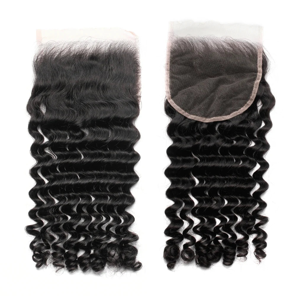Hair 5x5 HD Lace Cloure Deep Wave Small Knots 100% Human Hair