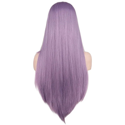 Long Straight Heat-Resistant Synthetic Wig – 150% Density for Daily Use