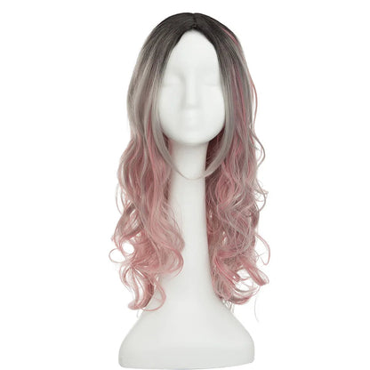 26'' Ombre Synthetic Cosplay Wig – Heat-Resistant Fiber, Long Wavy & Straight Options