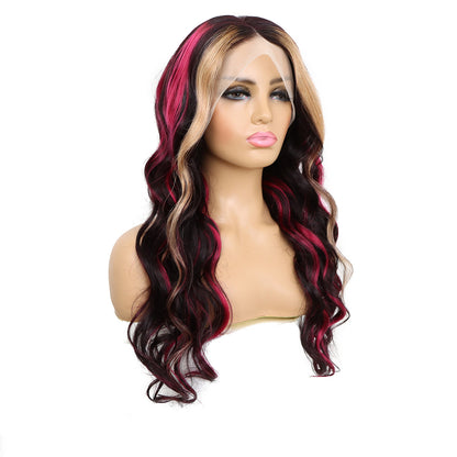 Hand-Woven Lace Head Cap Wig – Human Hair, Gold Red Black, 210% Density, Can Be Hot Dyed, For Ladies3