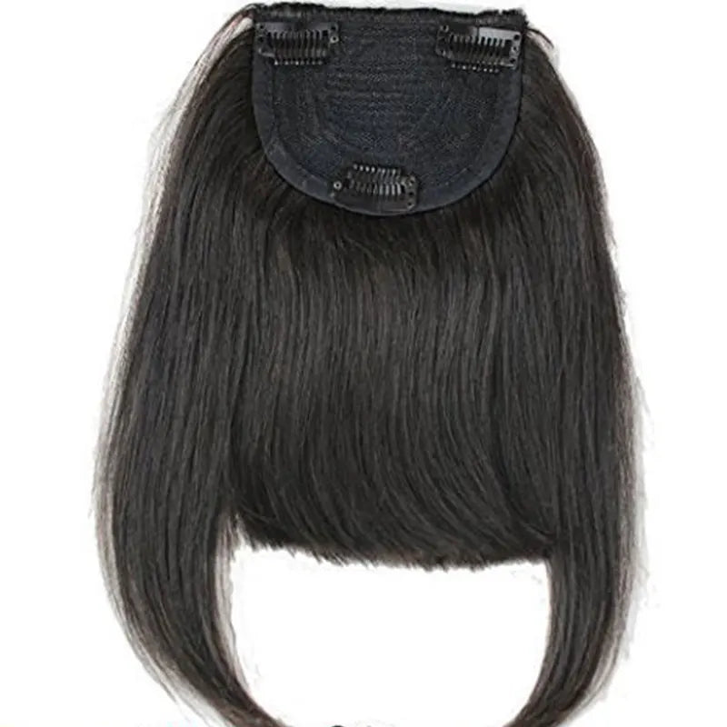 100% Virgin Human Hair Clip-In Fringe – Straight, Dyeable & Easy-to-Wear