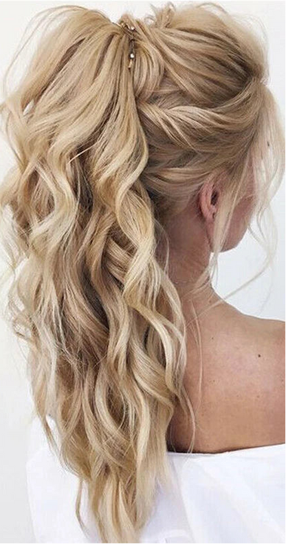 17-Inch Wavy Synthetic Clip-In Hair Extensions – Heat Resistant Fiber for Instant Volume & Style