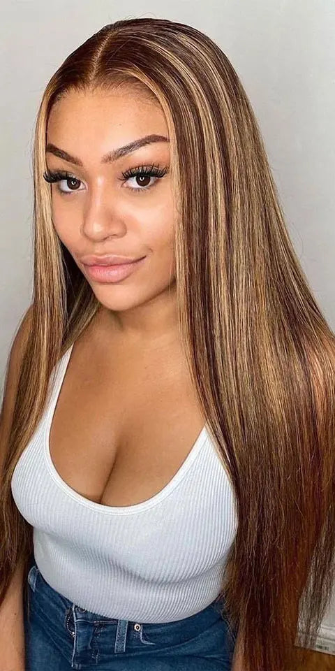 Ombre Straight Human Hair Bundles – 100% Human Hair, No Shedding, 8-32 Inches, Fast Delivery