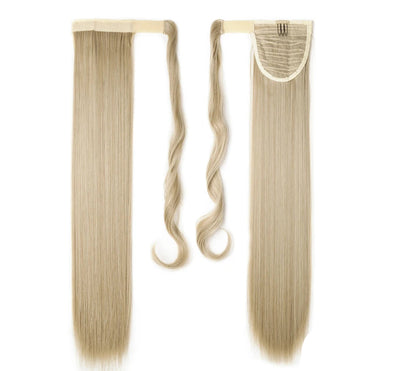 17-Inch Wavy Synthetic Clip-In Hair Extensions – Heat Resistant Fiber for Instant Volume & Style