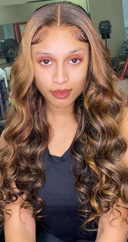 Blonde Body Wave Hair Bundles with Closure – 100% Human Hair Extensions, Ombre Color, 8-32 Inches