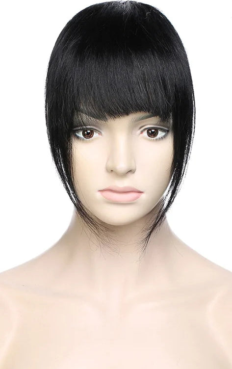 100% Human Hair Thick & Air Bangs – Clip-In Hairpiece for Natural & Elegant Style