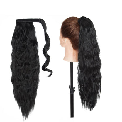 17-Inch Wavy Synthetic Clip-In Hair Extensions – Heat Resistant Fiber for Instant Volume & Style