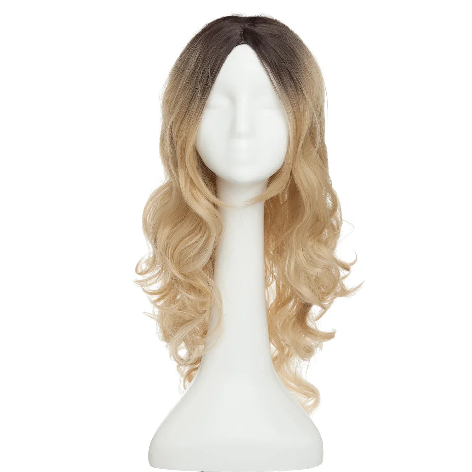 26'' Ombre Synthetic Cosplay Wig – Heat-Resistant Fiber, Long Wavy & Straight Options