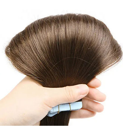 VeSunny 100% Real Human Hair Tape-In Extensions | 12-24 Inch, Silky Straight, Volume & Length