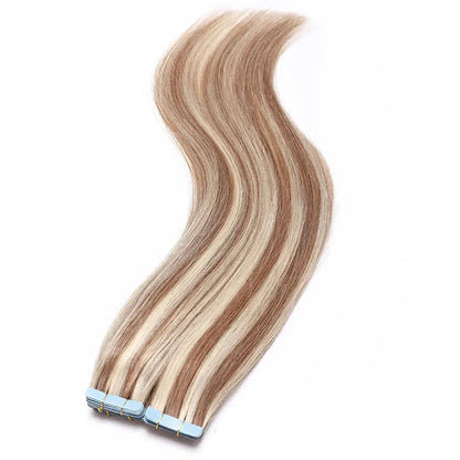 VeSunny 100% Real Human Hair Tape-In Extensions | 12-24 Inch, Silky Straight, Volume & Length