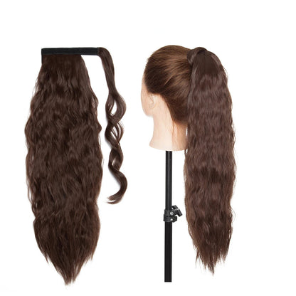 17-Inch Wavy Synthetic Clip-In Hair Extensions – Heat Resistant Fiber for Instant Volume & Style