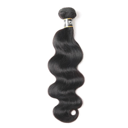 Peruvian Straight Human Hair Bundles - 100% Natural, Sew-In Weaving, Darker Colors Bleachable