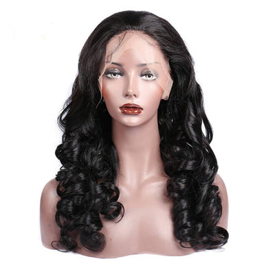 Beumax Loose Wave Brazilian Human Hair Wig – 13x4 Lace Frontal, Remy Hair, 8 to 30 Inches, 180%-200% Density