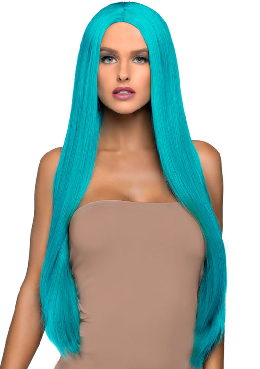 Leg Avenue 33" Long Straight Wig – Center Part, Adjustable Cap, Natural Look