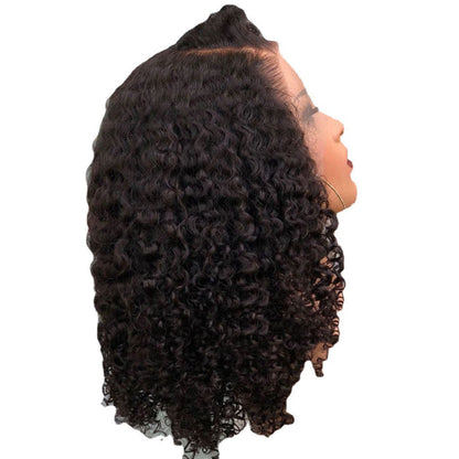 Long Synthetic Wig for Ladies – High-Temperature Fiber with Long Bangs (14-30 Inches)