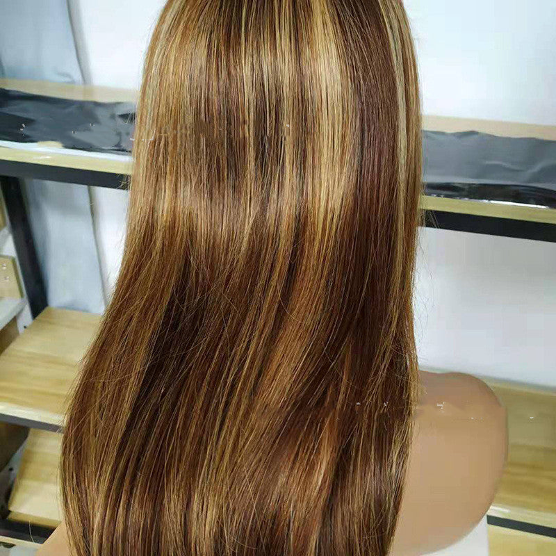 Luxurious P4.27 Real Hair Wig | 4X4 Straight Lace Front Wig for Timeless Style2