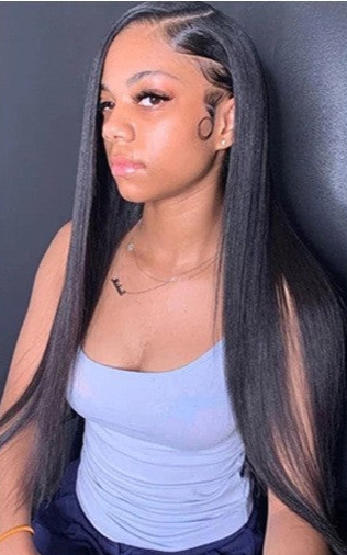 Luxurious Straight Human Hair Headpiece Wig – Versatile and Elegant1