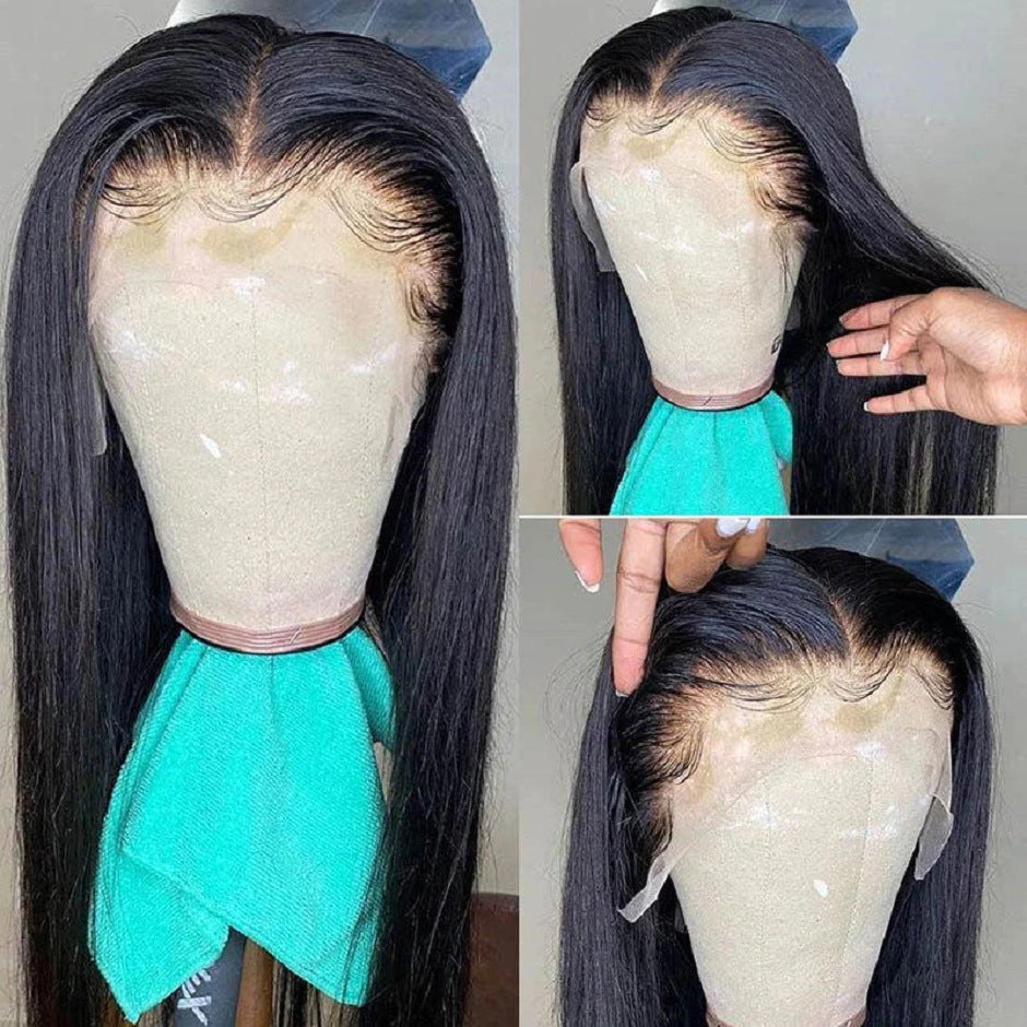 Luxury Front Lace Human Hair Wig - Versatile & Customizable Lengths from 12" to 32"4