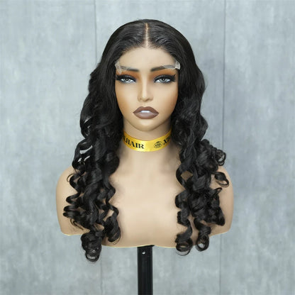 Hair Miss Flawless Tiny Knots 5x5 HD Lace Wand Curl Wig 100% Human Hair Wig Single Doner Hair