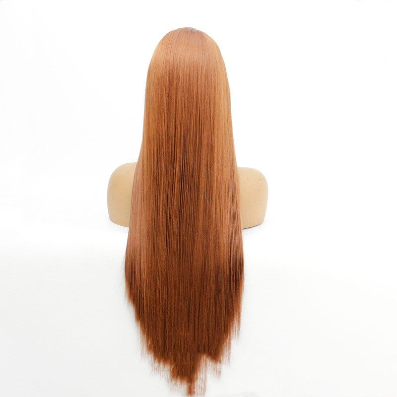 National Style Long Curly Wig for Ladies – Semi-Mechanical Domestic Silk, Multiple Lengths