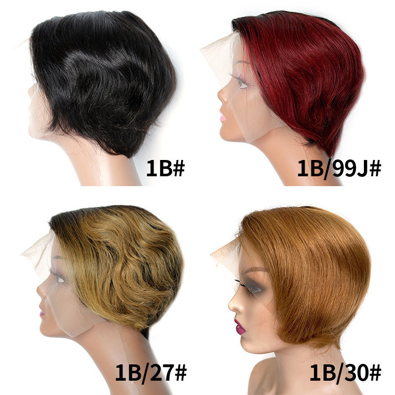 Reality Wig T-Shaped Transparent Lace Front | Hand-Woven European & American Style Synthetic Hair