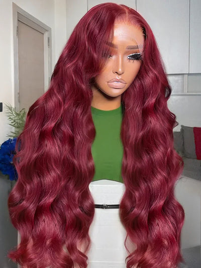 Body Wave Lace Front Wig – Transparent Swiss Lace, 100% Human Hair, Perfect for Darker Dyes