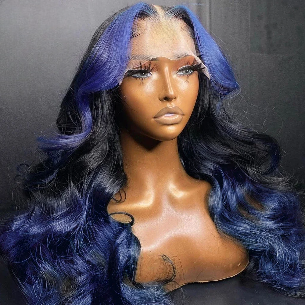 Ombre Red Lace Front Wig – Long Wavy Heat-Resistant Synthetic Hair for Black Women
