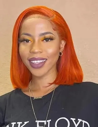 Short Straight Lace Front Wig – Hair, Transparent Swiss Lace