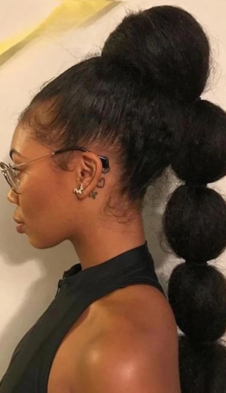 100% Kinky Straight Human Hair Extensions - Natural Black, Dye & Perm Ready, 10-40 Inches