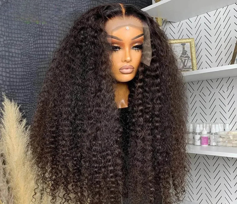 26+ Inch Deep Wave HD Lace Front Wig – Hair, Pre-Plucked Hairline with Baby Hair