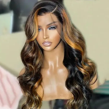 Premium 13x4 Lace Front Body Wave Human Hair Wig – 100% Virgin Human Hair, Natural Pre-Plucked Hairline, 180% Density, Available in Multiple Lengths