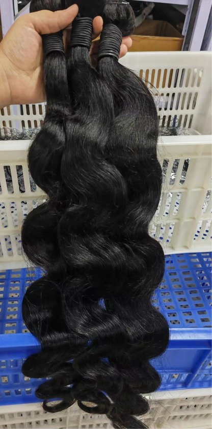 Natural Color Body Wave Human Hair Bundles – 100% Virgin Hair, Long-Lasting & Fast Shipping