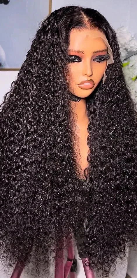 32-Inch Deep Wave Indian Lace Front Wig – Transparent HD Lace, 13x6, 13x4, and 4x4 Options