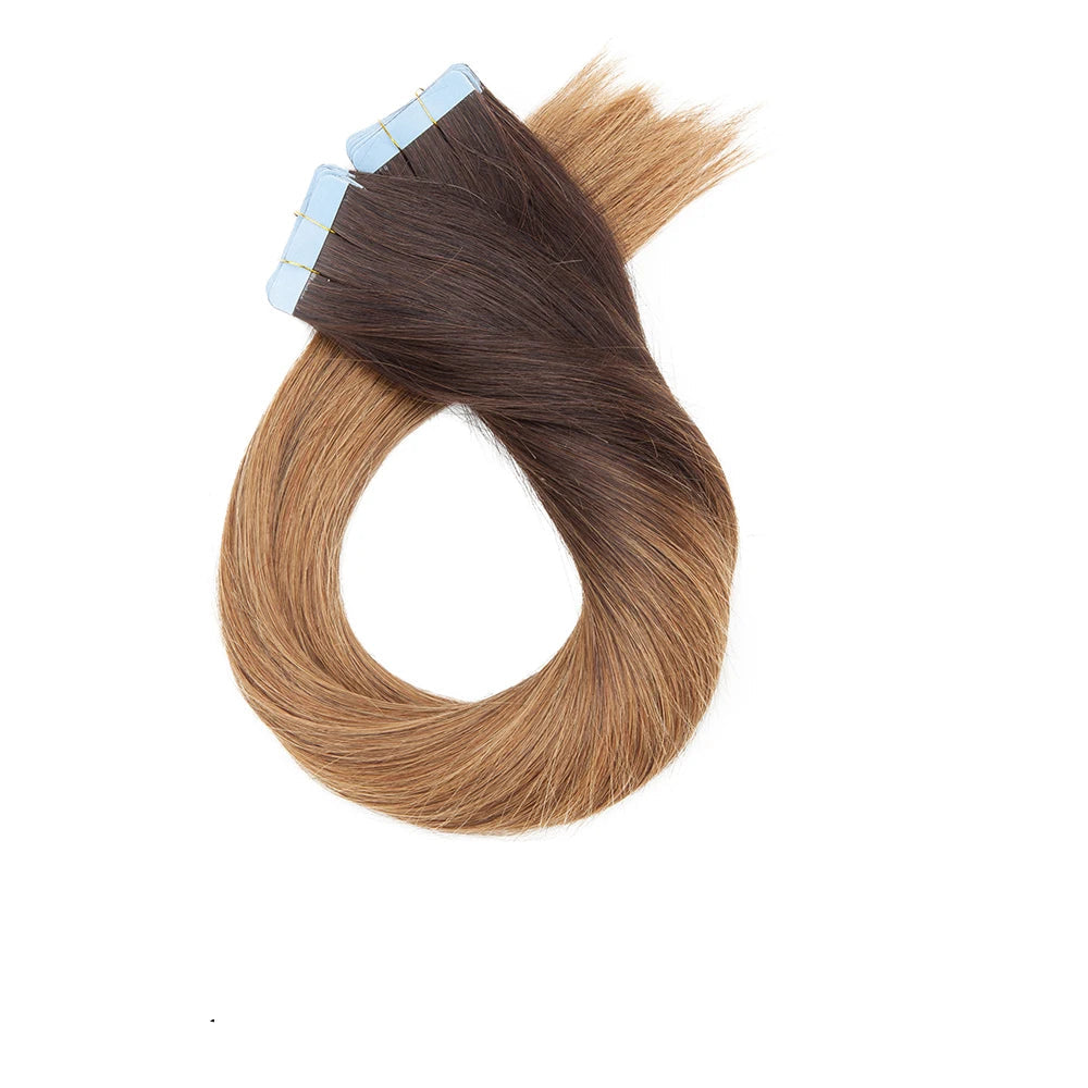 VeSunny 100% Real Human Hair Tape-In Extensions | 12-24 Inch, Silky Straight, Volume & Length
