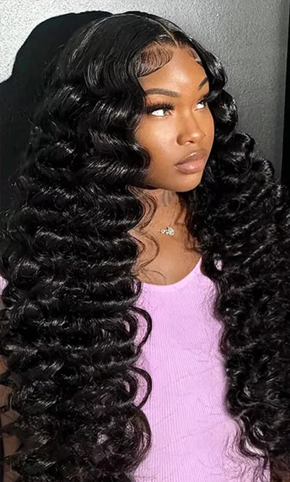 Loose Wave Lace Front Wig – Premium Human Hair with Swiss Lace