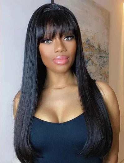 Premium Straight Human Hair Extensions – 100% Natural, Versatile, and Easy to Style