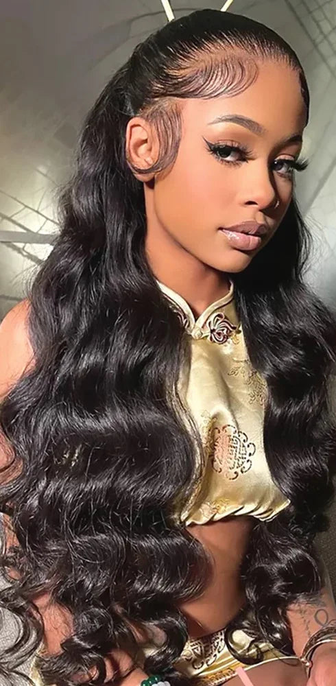 Long 26+ Inch Body Wave Lace Front Wig – 13x6 & 13x4 Swiss Lace Frontal, Transparent Lace, 100% Human Hair