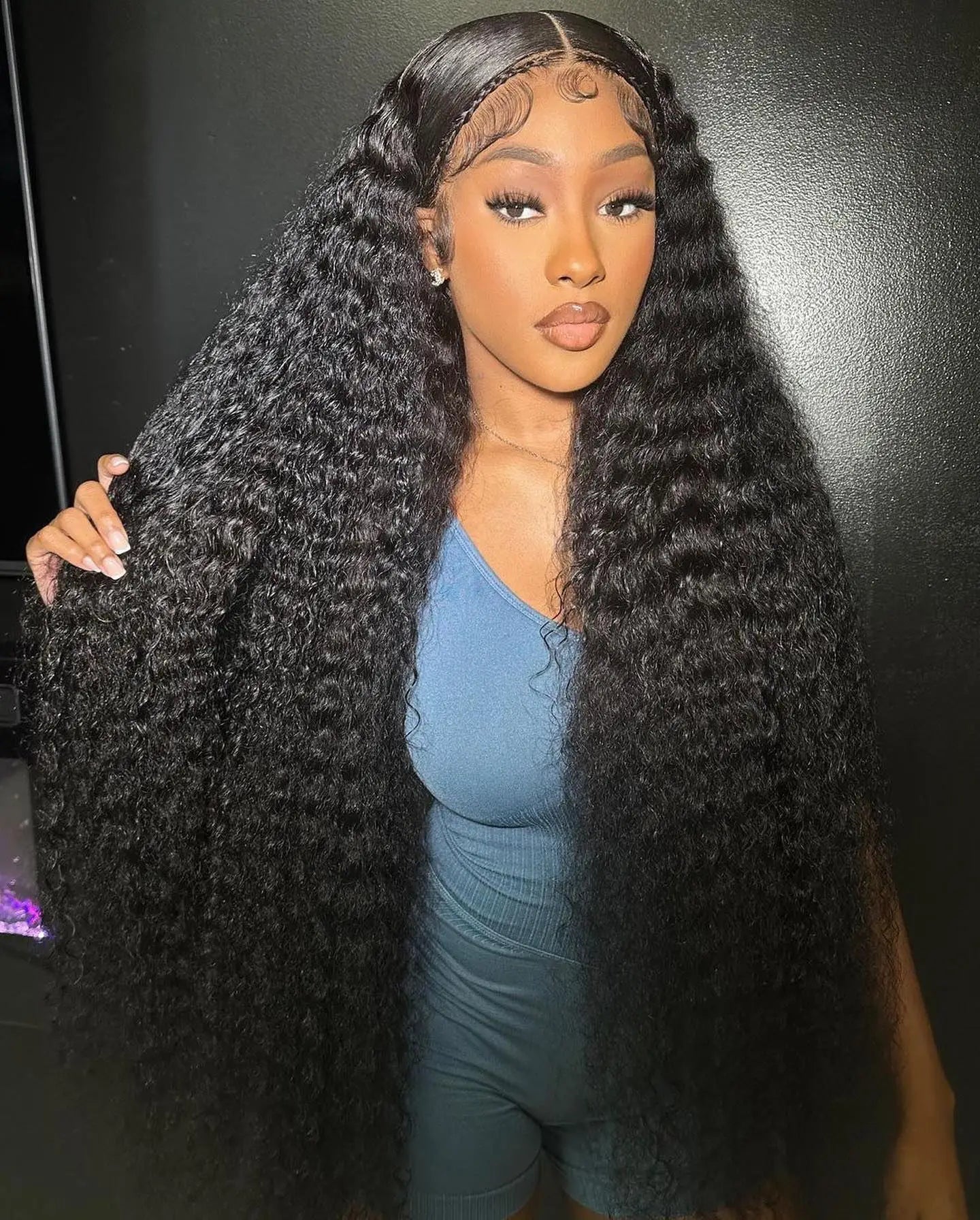 Long Deep Wave Lace Front Wig – 13x4 & 13x6 Transparent Lace Human Hair