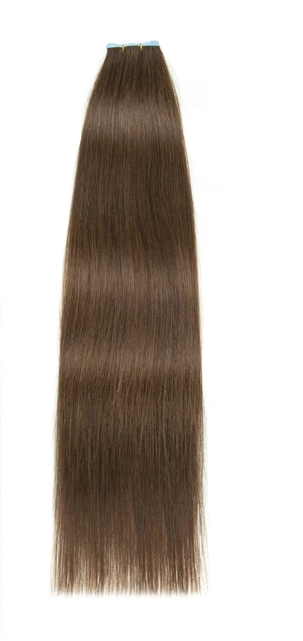 Tape-In Human Hair Extensions - 100% Natural Hair | Jet Black to Blonde & Piano Colors | Seamless & Lightweight