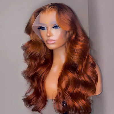 Long Body Wave Lace Front Wig – 14"-32", HD Transparent Lace, 100% Natural Human Hair, Customizable Color