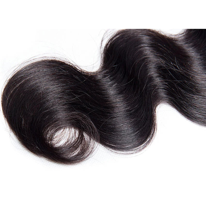 Premium Body Wave Human Hair Bundles - 100% Hair, Machine Double Weft, Dye & Perm Ready