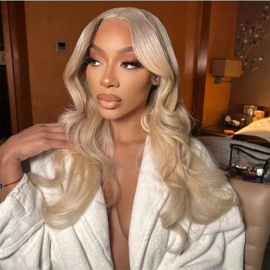 Body Wave T-Part Synthetic Wig – Glueless Transparent Lace Daily Wear Wig