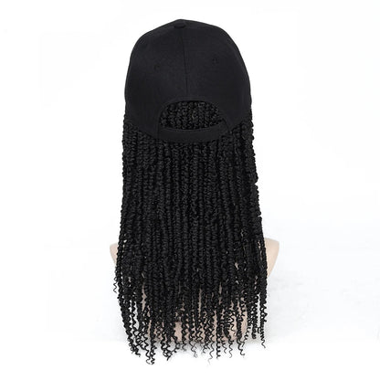 14-22 Inch Baseball Cap Wig with Passion Twist Braids – Stylish, Heat-Resistant Crochet Wig for Daily Wear