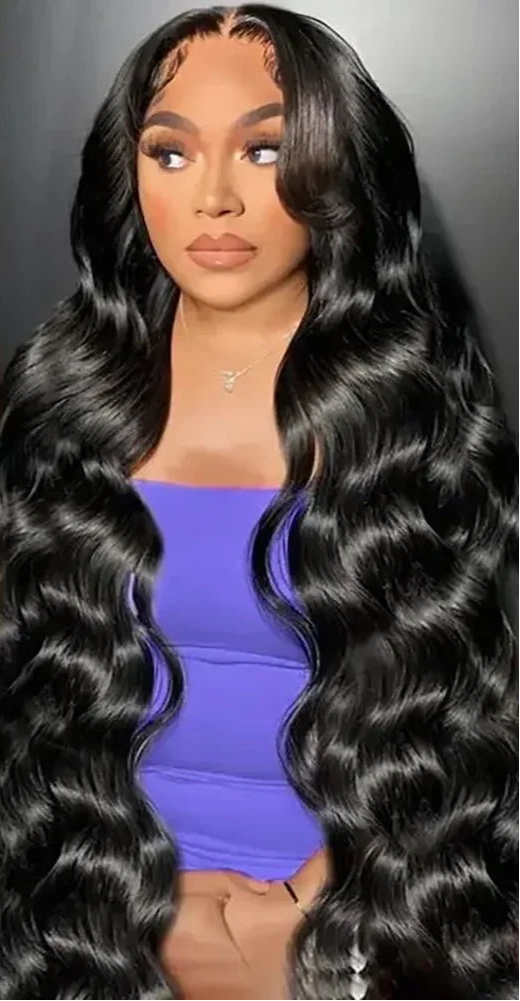 Luxe Body Wave Lace Front Wig – 26+ Inch, Transparent Swiss Lace, 100% Human Hair, Permable, Long-Lasting