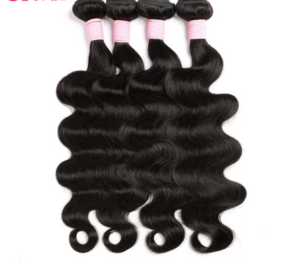 Body Wave Human Hair Bundles – 100% Virgin Human Hair, Dyeable, No Chemical Processing, Available in 12-32 Inches